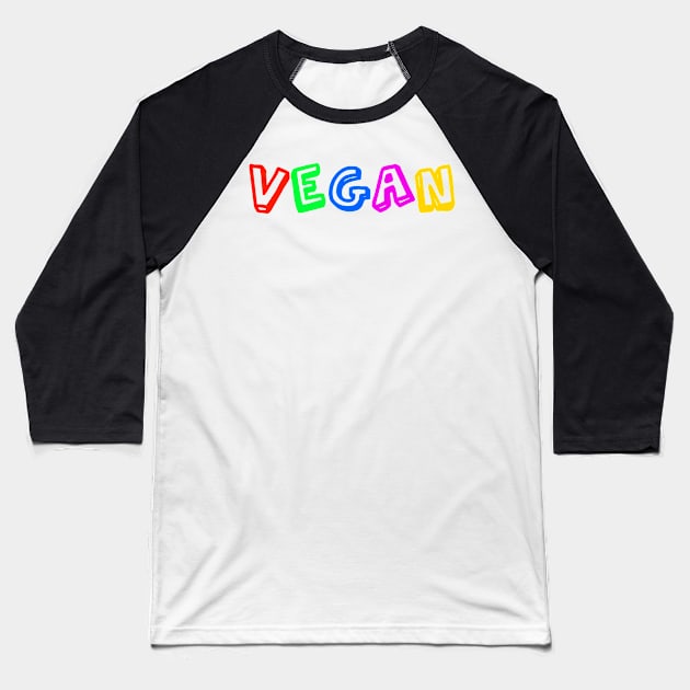 VEGAN KIDS Baseball T-Shirt by edajylix